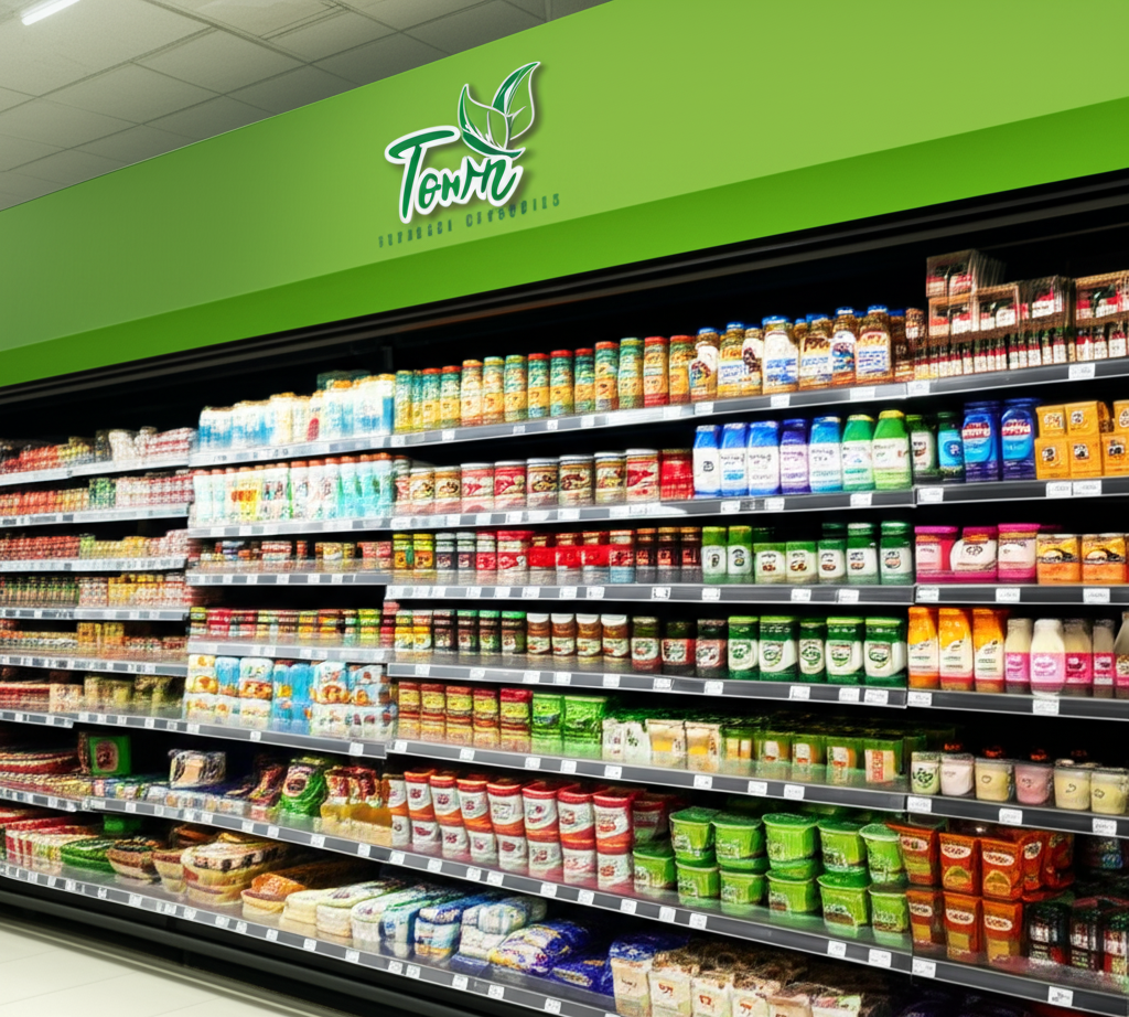 Fresh produce on display